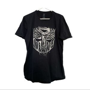 Transformer Black Graphic Shirt Mens Large GUC #6721